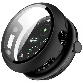 Techsuit - pouzdro Defense360 Pro s ochranou displeje pro Google Pixel Watch 4 45mm, černá