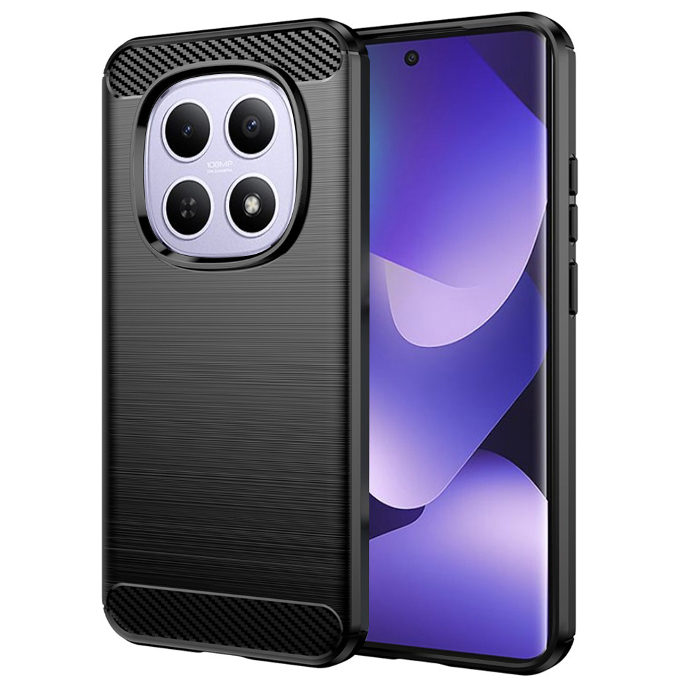 Levně Techsuit - karbonový silikon - Xiaomi Redmi Note 15 5G / Note 15 4G / Poco M8 5G - černá