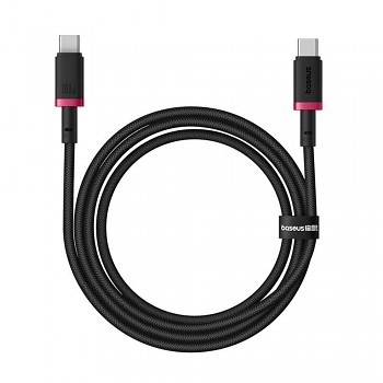 Baseus - datový kabel Dura Series (P10377803U01-01) - pro MacBook, Type-C, rychlé nabíjení, PD 100W, 480Mbps, 1m - červeno-černý
