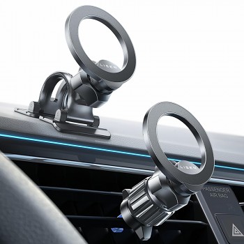 Lisen - držák do auta (YL0223110033) - MagSafe, do mřížky ventilace, na palubní desku, univerzální, s nastavitelným úhlem, bezpečné uchycení - černá