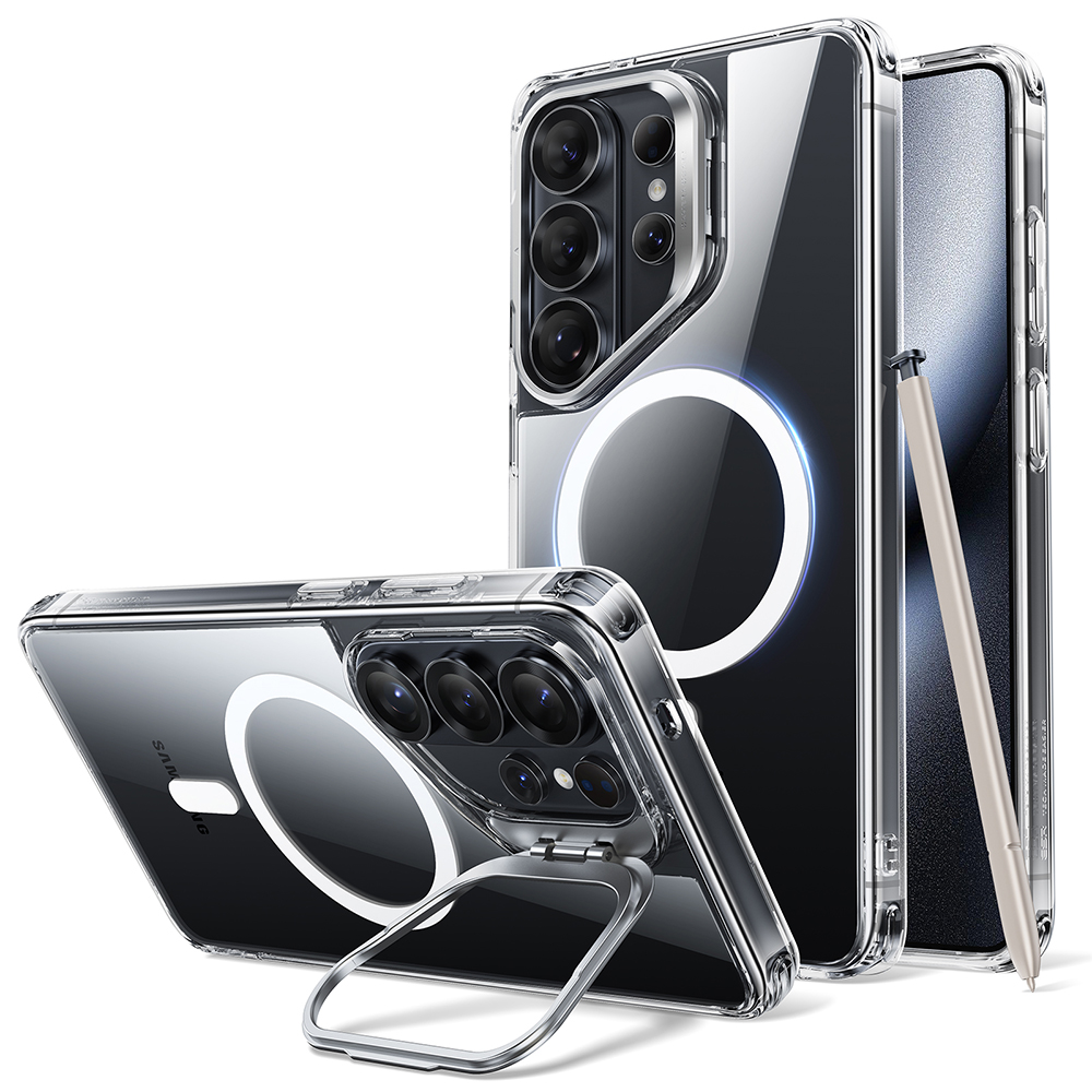 Levně ESR - Classic Hybrid HaloLock Kickstand - Samsung Galaxy S26 Ultra - průhledný