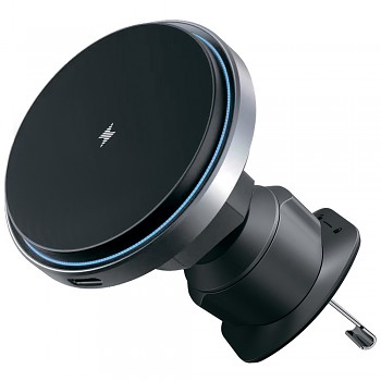Proove - Držák do auta s bezdrátovým nabíjením Magic Circle Pro (WHMP15010001) - MagSafe, do mřížky ventilace, 360, Qi2 15W, LED - černá
