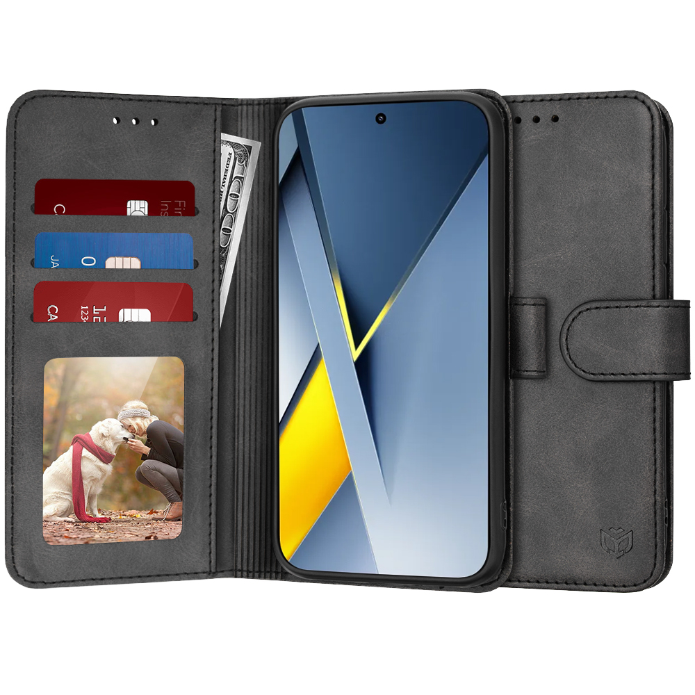 Levně Techsuit knížkové pouzdro Xiaomi Poco F8 Ultra černá