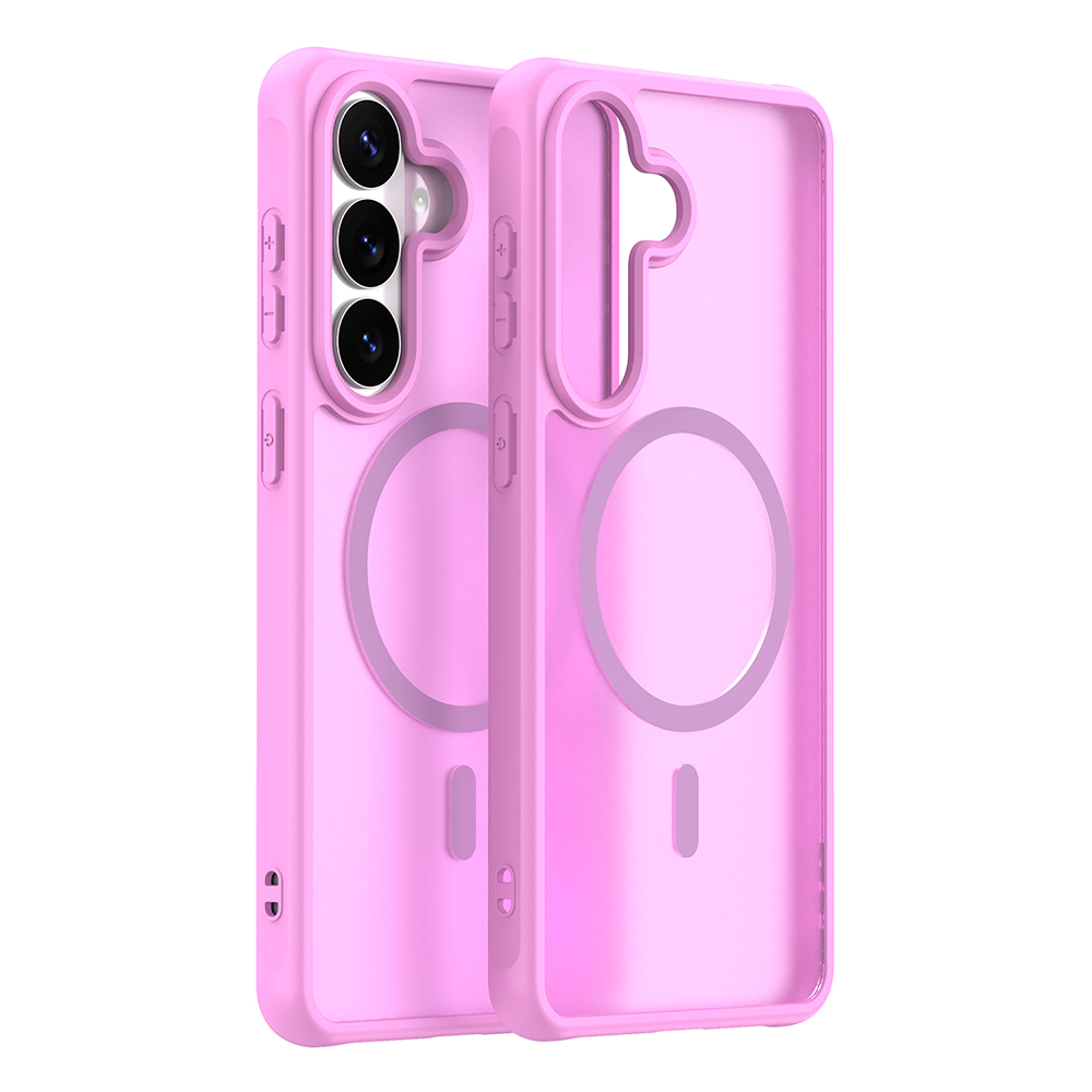 Levně Pouzdro Techsuit HaloFrost II MagSafe pro Samsung Galaxy S26 Plus - růžové