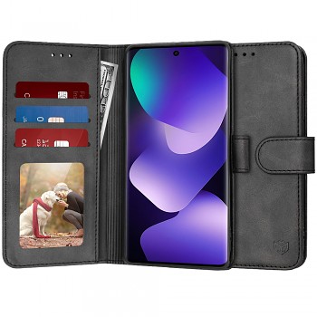 Techsuit - knížkové pouzdro - Xiaomi Redmi Note 15 5G / Note 15 4G / Poco M8 5G - černé