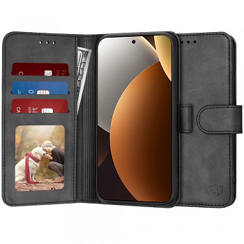 Techsuit knižkové pouzdro pro Xiaomi Redmi Note 15 Pro+ 5G / Poco M8 Pro 5G, černé