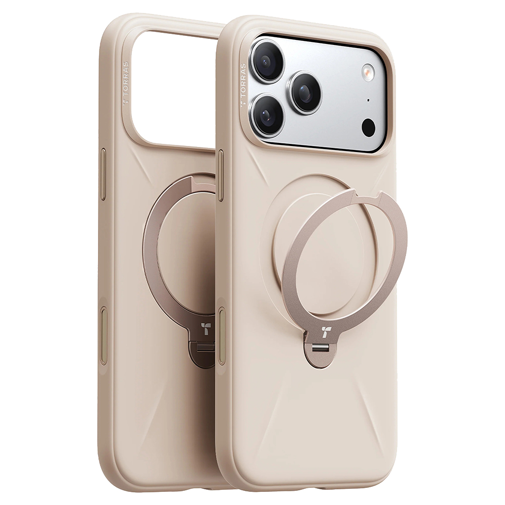 Levně Torras QPRO silicone series pro iPhone 17 Pro, dezertní zlatá