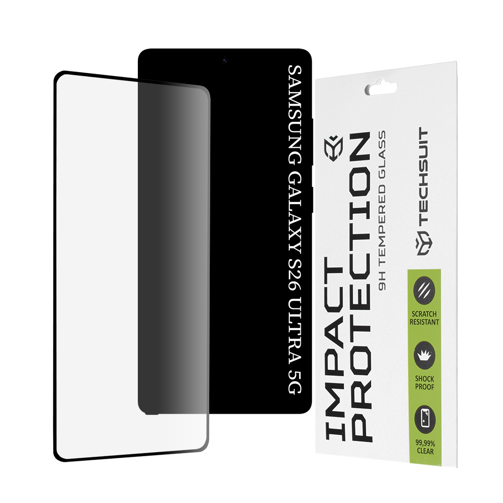 Levně Techsuit - 111D ochranné sklo s plným pokrytím a lepením po celé ploše pro Samsung Galaxy S26 Ultra - černá