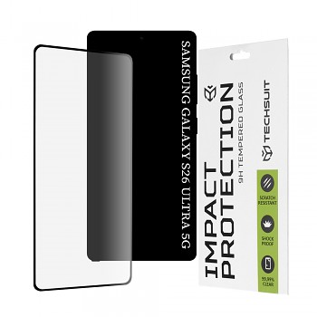 Techsuit - 111D ochranné sklo s plným pokrytím a lepením po celé ploše pro Samsung Galaxy S26 Ultra - černá