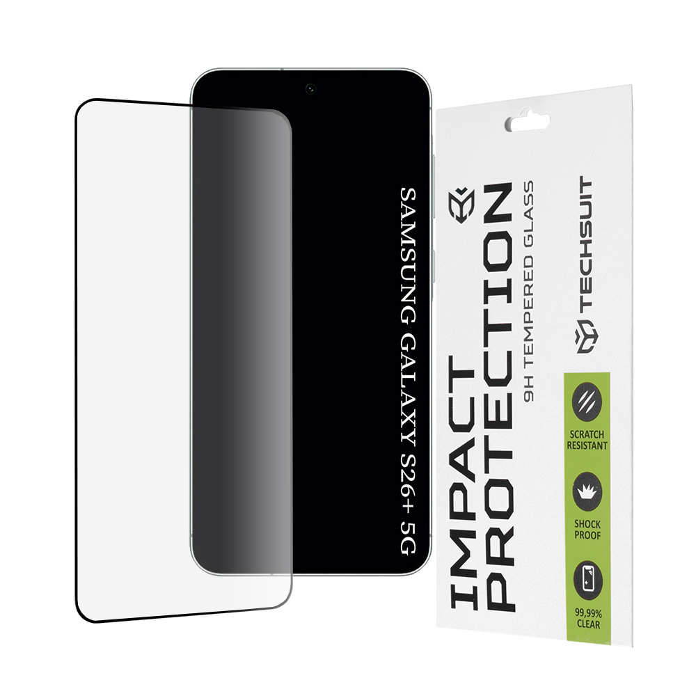 Levně Techsuit - 111D sklo s plným pokrytím / celoplošným lepením - Samsung Galaxy S26 Plus - černá