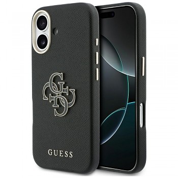 Guess pevné pouzdro s pryskyřicovým logem (GUHCP17S5PS4RGGK) pro iPhone 17černé