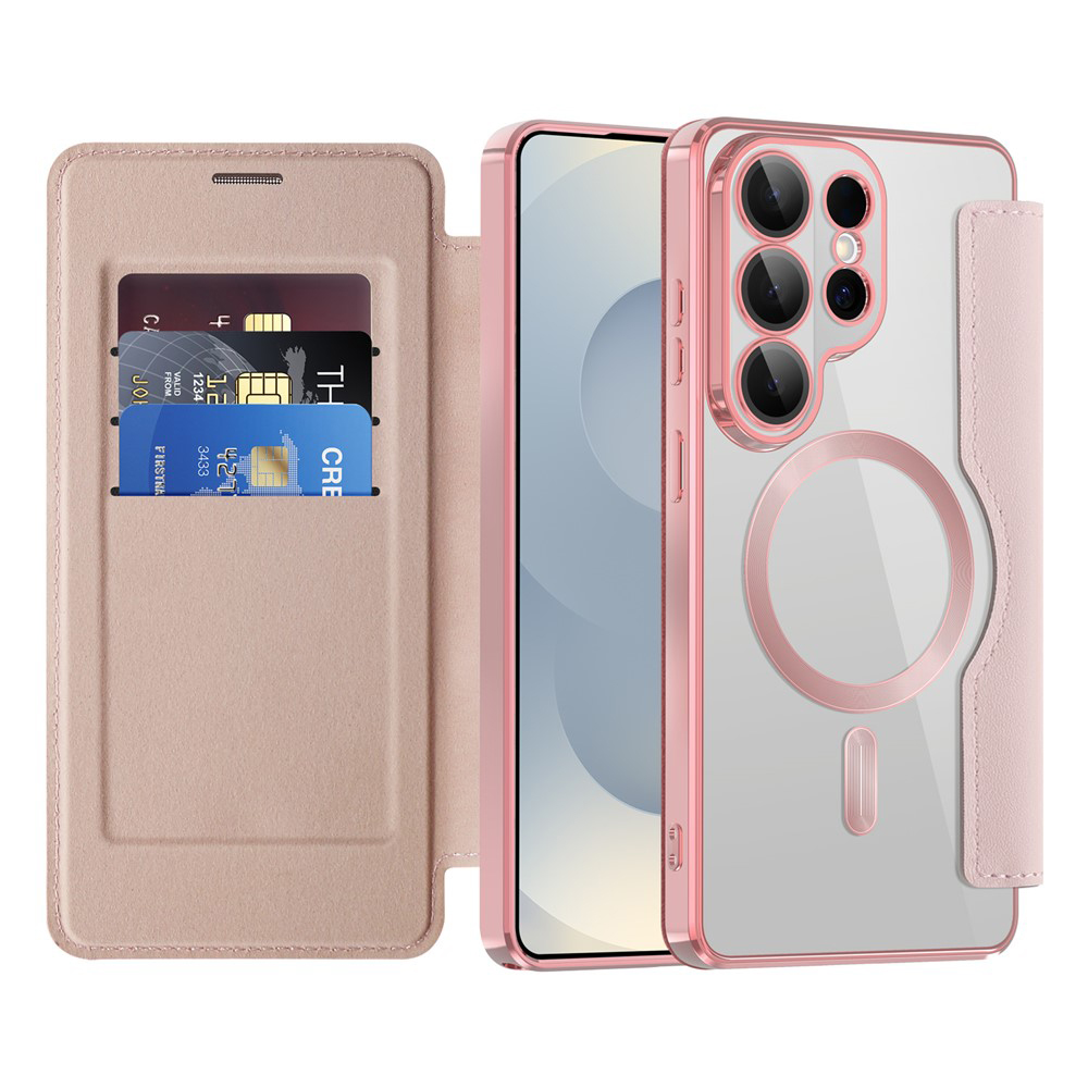 Levně Techsuit - knížkové pouzdro SmartMag pro Samsung Galaxy S26 Ultra - růžová