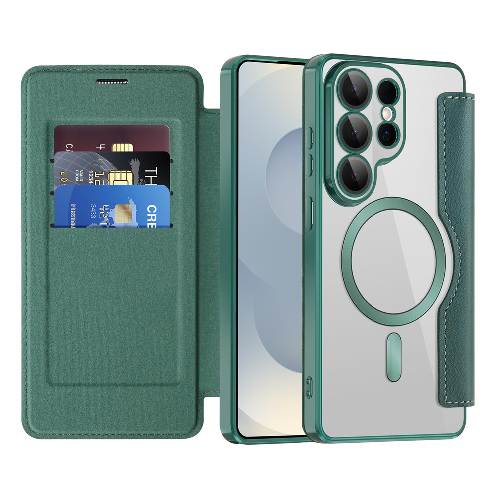 Levně Techsuit SmartMag knížkové pouzdro Samsung Galaxy S26 Ultra zelená