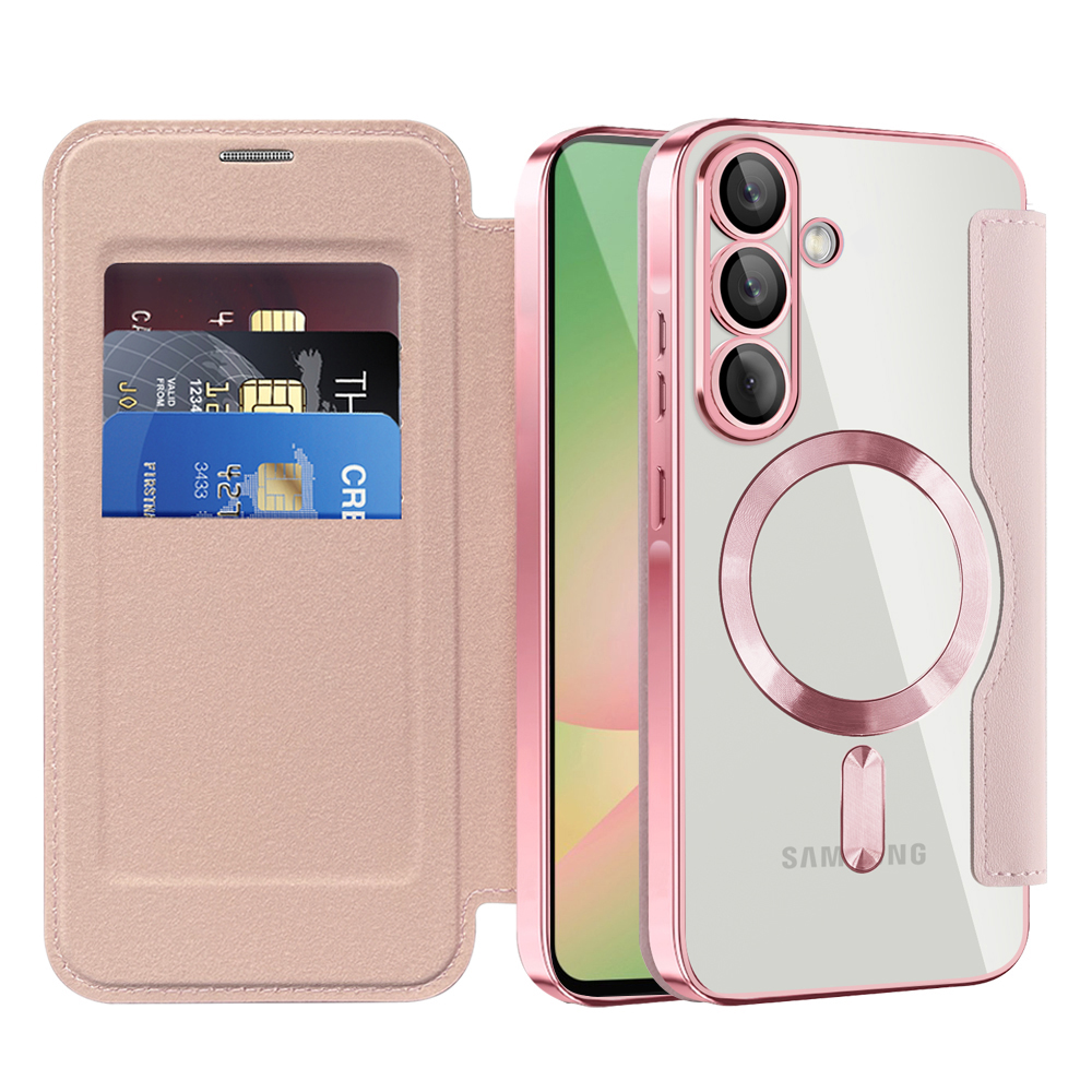 Levně Techsuit SmartMagknížkové pouzdro pro Samsung Galaxy A57 5Grůžová