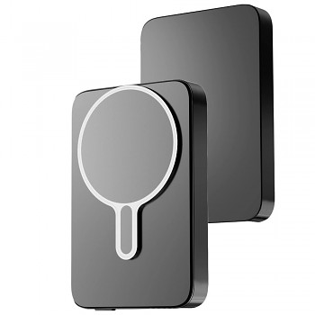 3mk - powerbanka MagSnap Go - technologie MagSafe/Qi20 WType-C10000 mAh - šedá