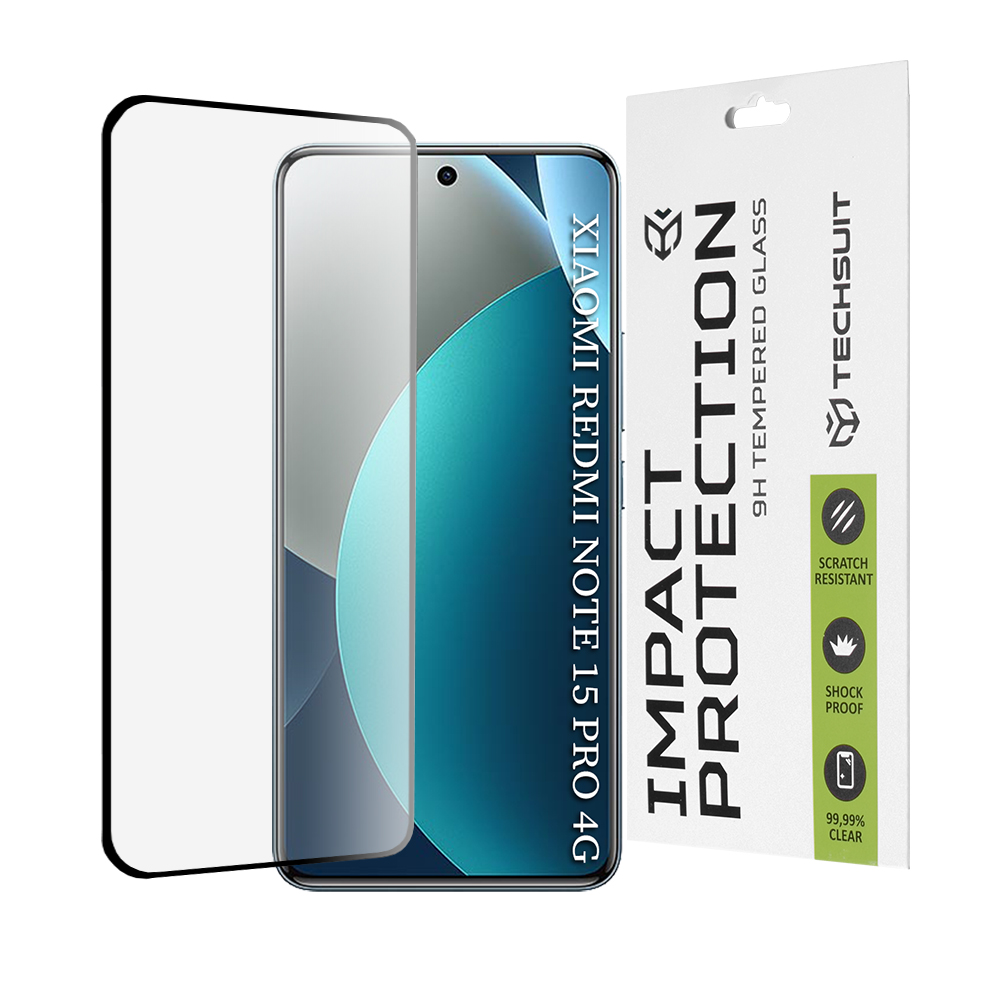 Levně Techsuit - 111D ochranné sklo full cover full glue 3D - Xiaomi Redmi Note 15 Pro 4G - černá