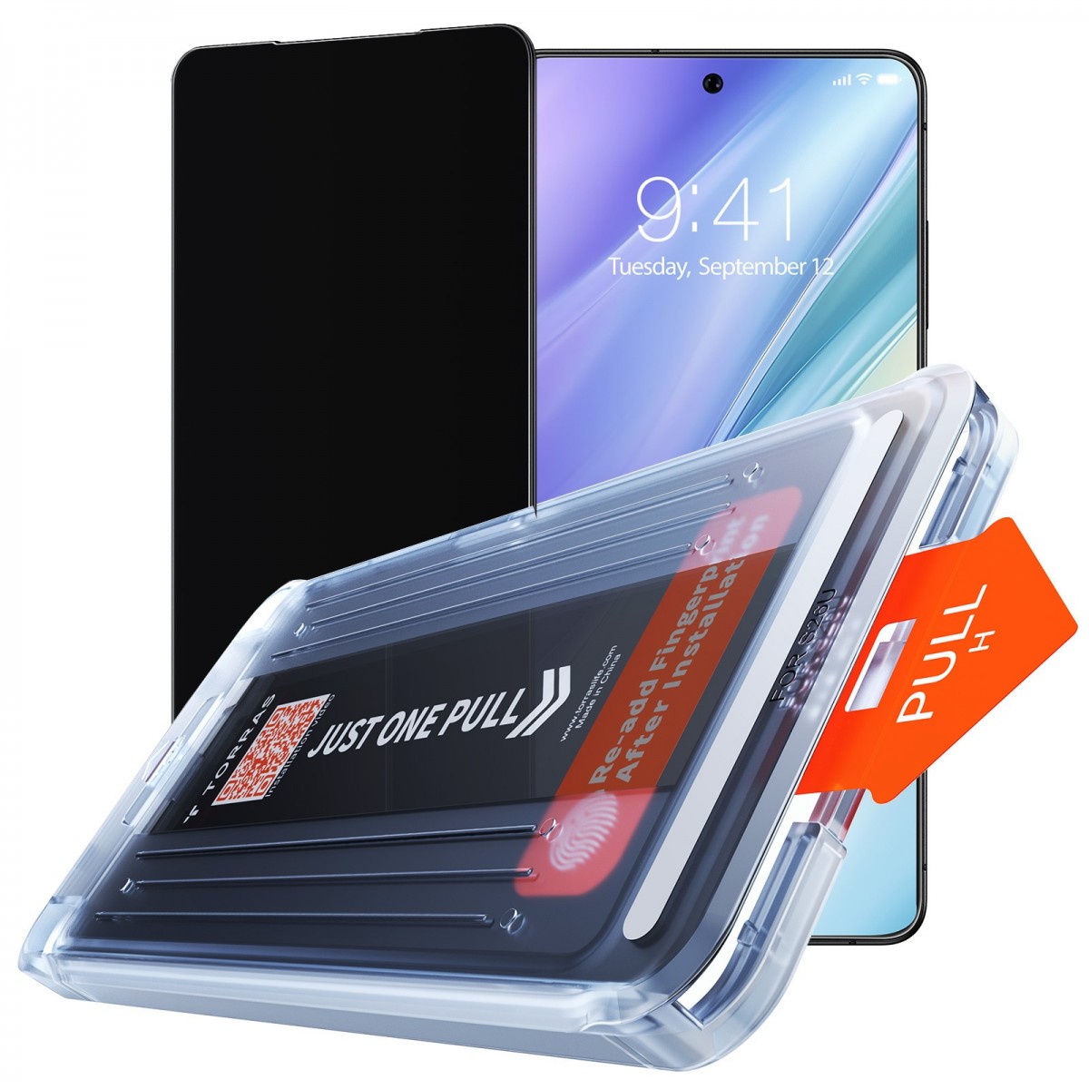 Levně Torras privátní ochranné sklo GlassGo Install Master pro Samsung Galaxy S26 Ultračerné