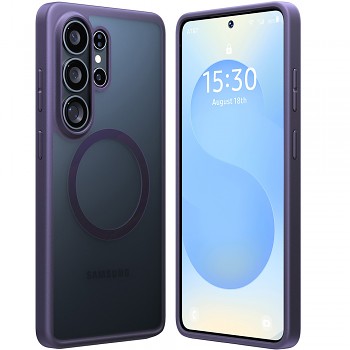 Torras Guardian Magnetic Series Samsung Galaxy S26 Ultra tmavě fialová