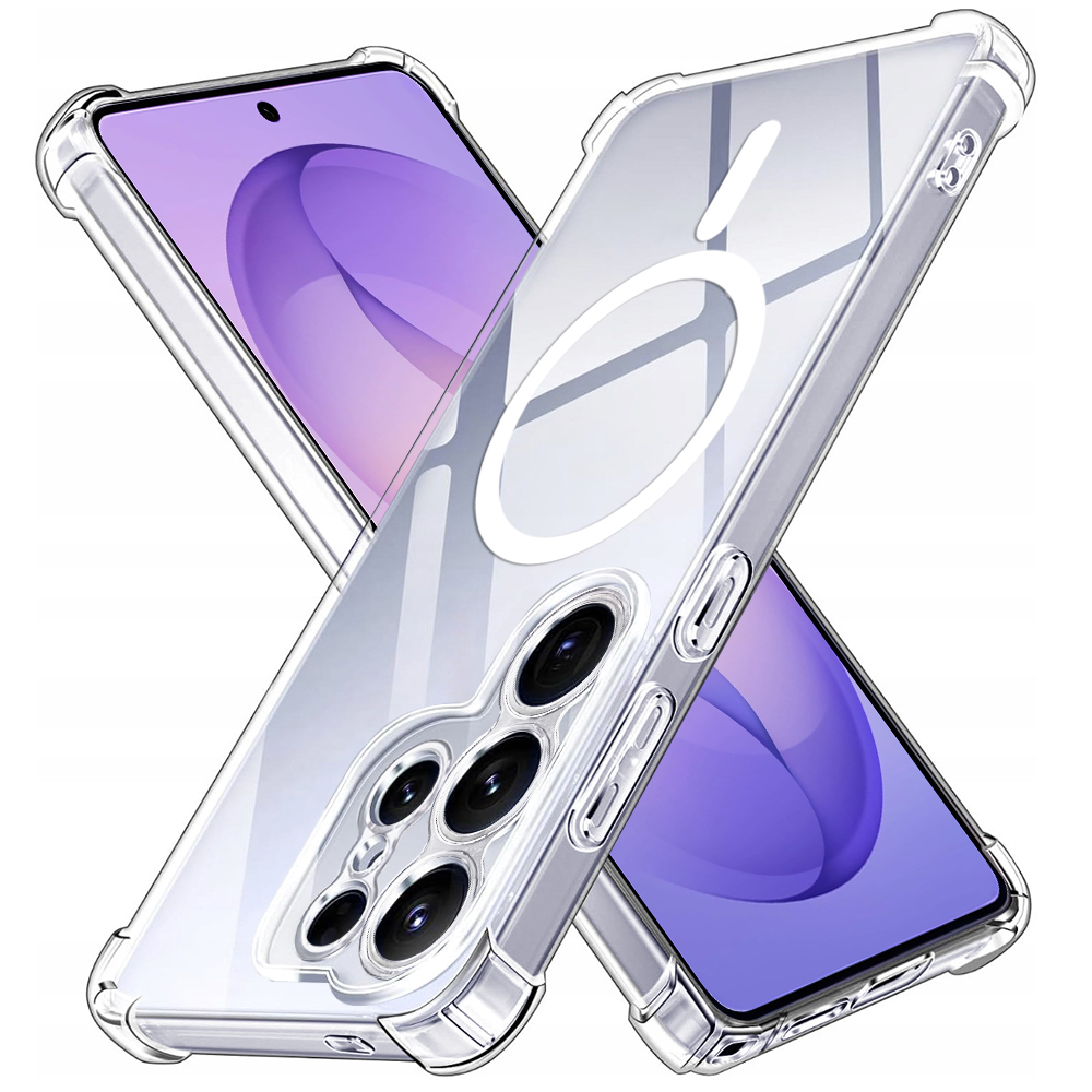 Levně Techsuit - Shockproof Clear Silicone MagSafe - Samsung Galaxy S26 Ultra - Čirá