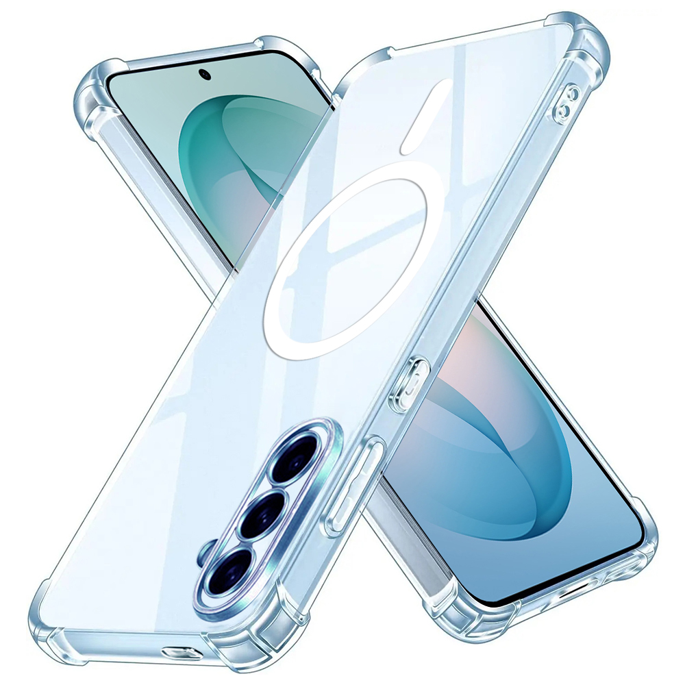 Levně Techsuit - Shockproof Clear Silicone MagSafe - Samsung Galaxy S26 Plus - Čirá
