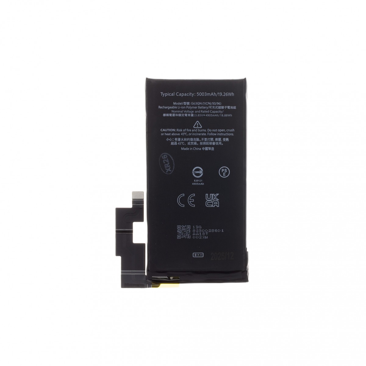 Levně Baterie G63QN Google Pixel 6 Pro 5003mAh Li-Pol (OEM)