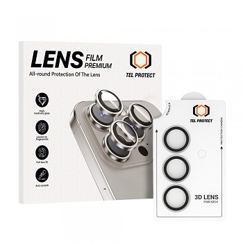 Tvrzené sklo Tel Protect 3D Lens na fotoaparát pro Samsung Galaxy S26 transparentní