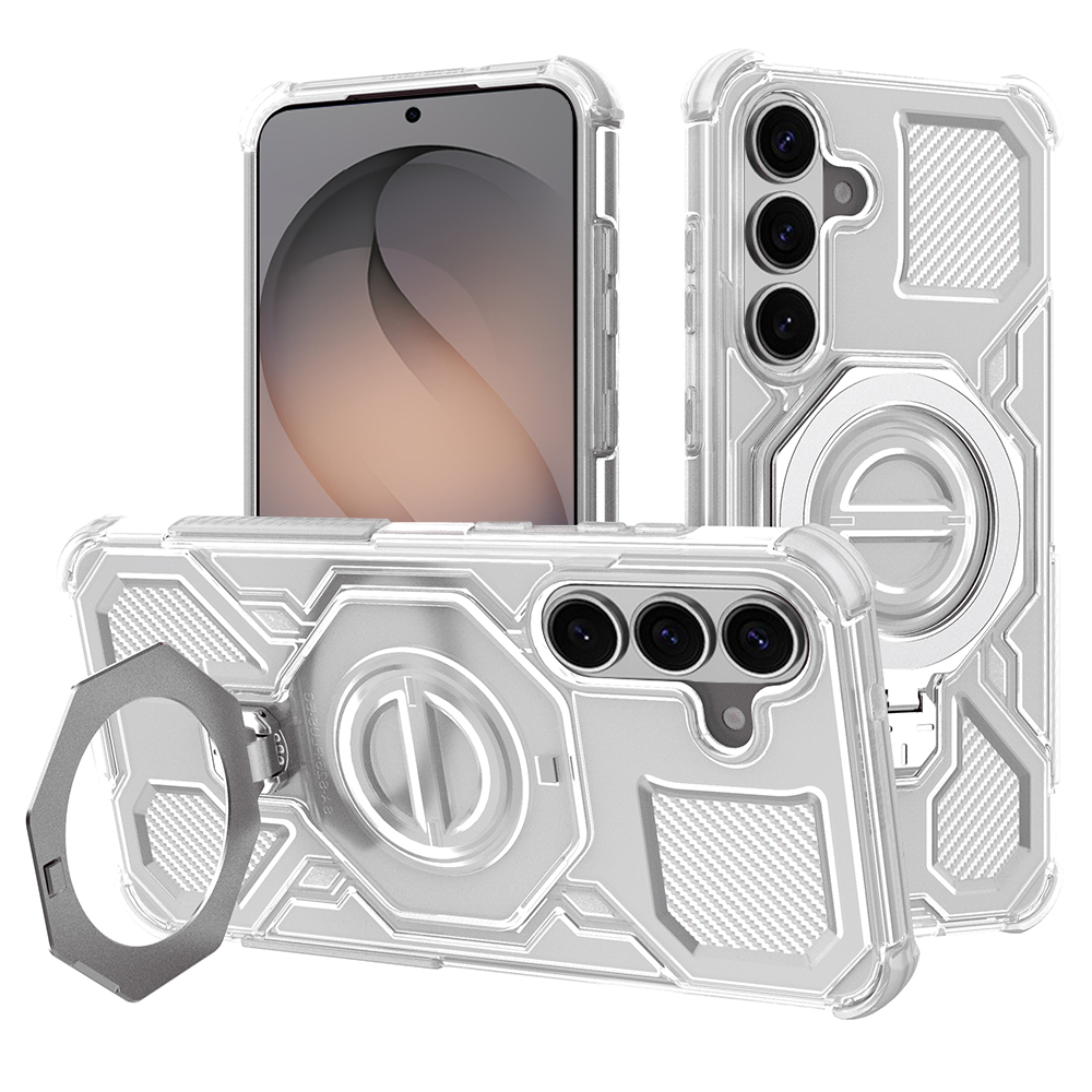 Levně Techsuit - Carbon Shield PRO - Samsung Galaxy S26 - Bílá transparentní