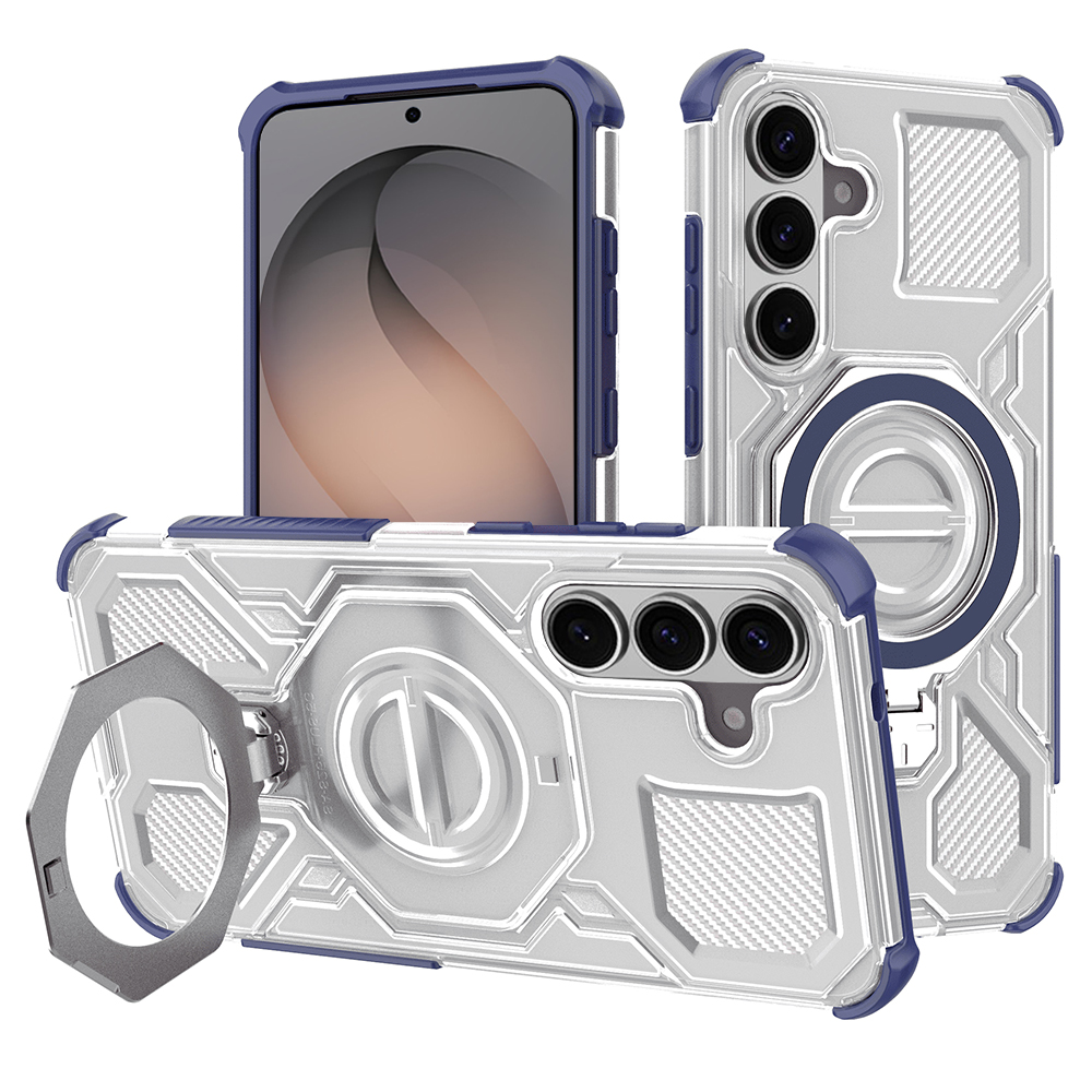 Levně Techsuit - Carbon Shield PRO - Samsung Galaxy S26 - Modrá transparentní