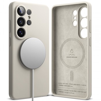 Ringke - Silicone MagSafe - Samsung Galaxy S26 Ultra - Kamenná šedá