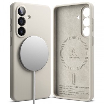 Ringke - Silicone MagSafe - Samsung Galaxy S26 - Kamenná šedá