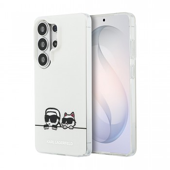 Zadní kryt Karl Lagerfeld IML K&CH Peekaboo Logo Magnetic pro Samsung Galaxy S26 Ultra bílý