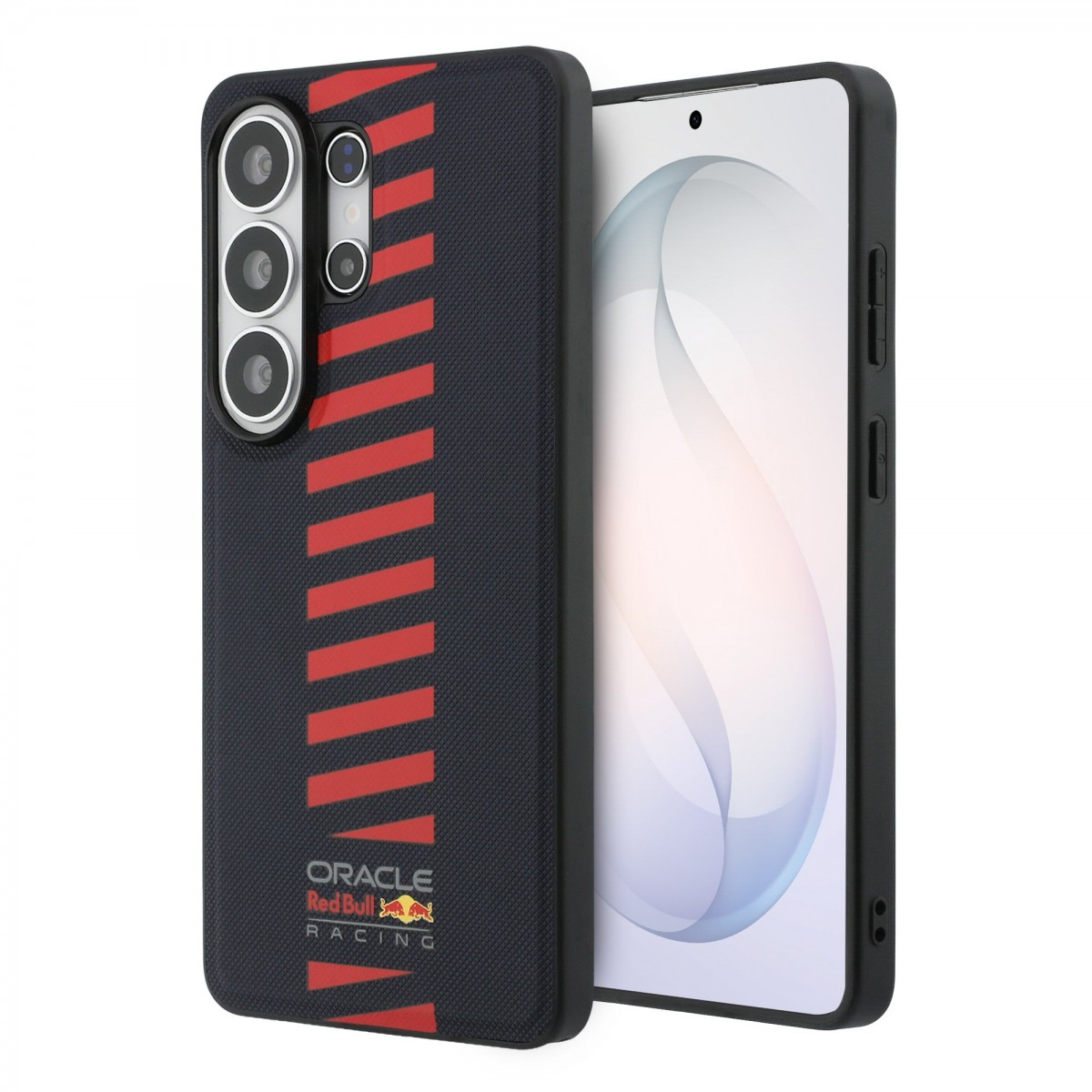 Levně Zadní kryt Red Bull PU Leather Meshed Powerbar Magnetic pro Samsung Galaxy S26 Ultra Navy