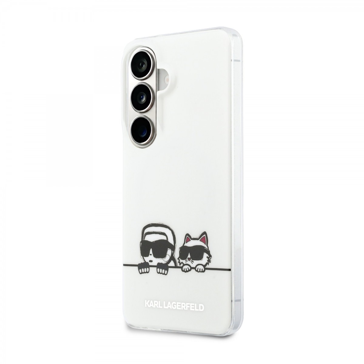 Zadní kryt Karl Lagerfeld IML K&amp;CH Peekaboo Logo Magnetic pro Samsung Galaxy S26+ bílý