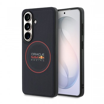Zadní kryt Red Bull PU Leather Meshed Red Ring Magnetic pro Samsung Galaxy S26 Navy