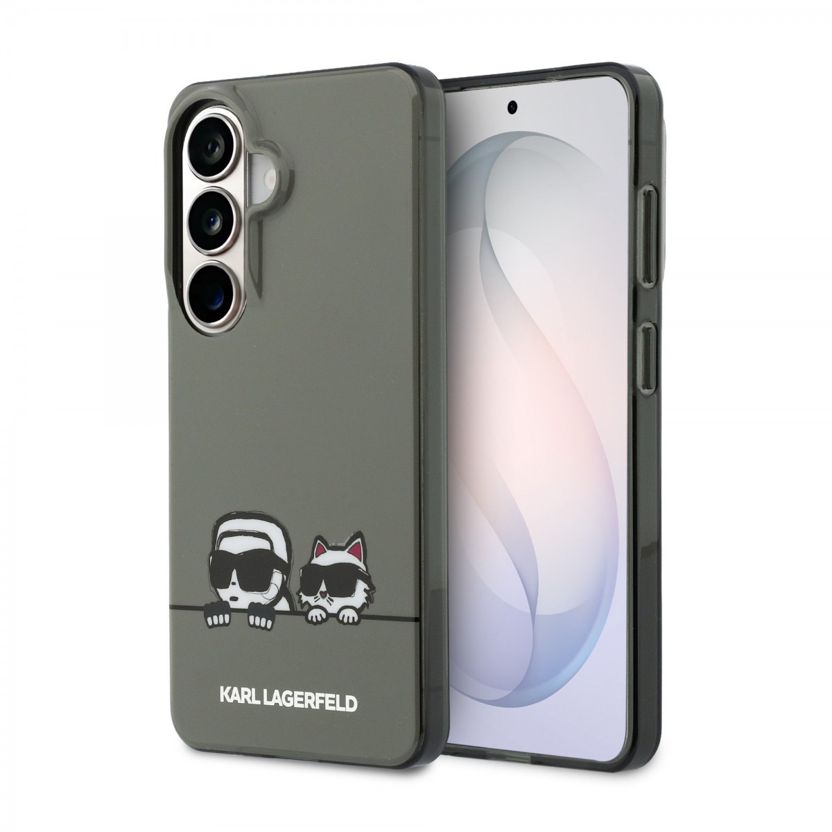 Zadní kryt Karl Lagerfeld IML K&amp;CH Peekaboo Logo Magnetic pro Samsung Galaxy S26 černý
