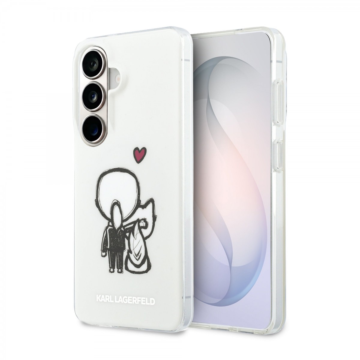 Zadní kryt Karl Lagerfeld IML K&amp;CH Back Logo Magnetic pro Samsung Galaxy S26 průhledný