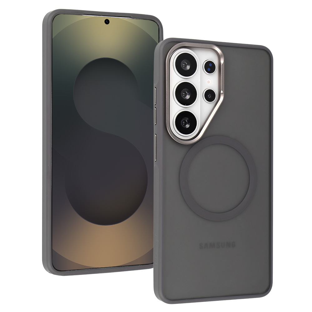 Levně Kryt Liavec Soft Metal Frame pro Samsung Galaxy S26 Ultra šedý