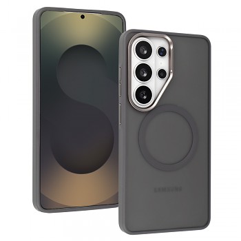 Kryt Liavec Soft Metal Frame pro Samsung Galaxy S26 Ultra šedý