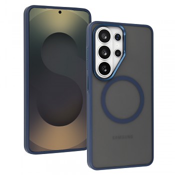 Kryt Liavec Soft Metal Frame pro Samsung Galaxy S26 Ultra modrý