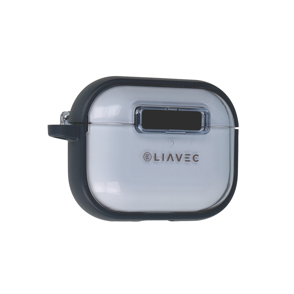 Levně Pouzdro Liavec SlideLock pro Apple AirPods Pro 3 transparent-blue