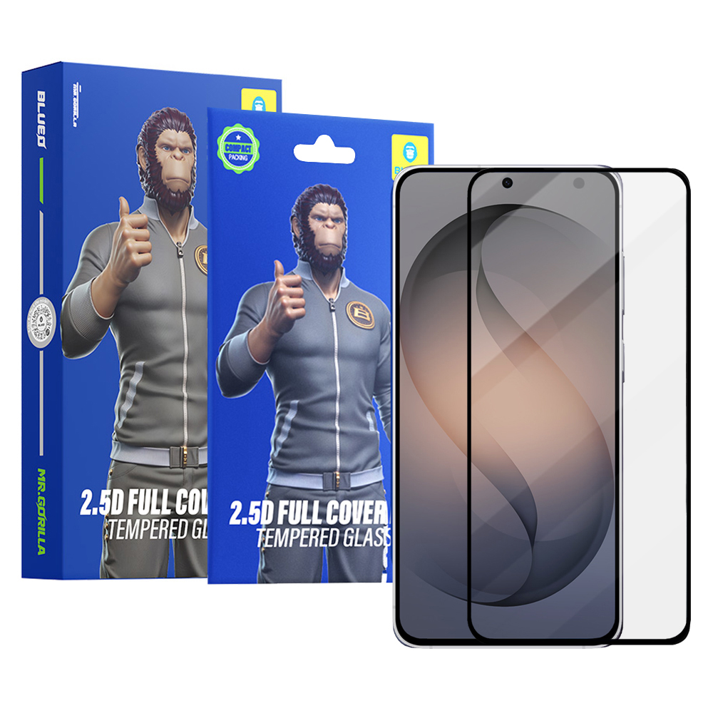 Levně Blueo - 2.5D Silk Full Cover HD Glass (5 pack) - Samsung Galaxy S26 - Černá