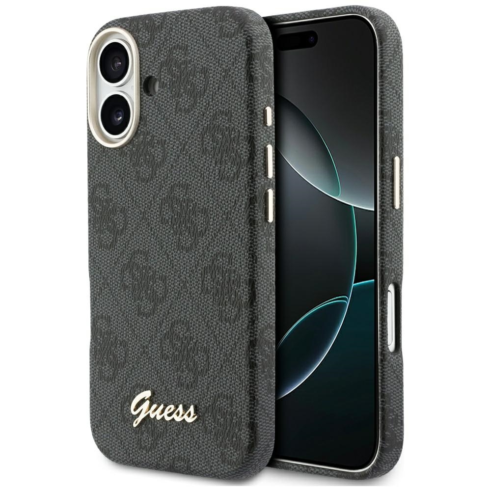 Levně Guess - Kryt 4G Script MagSafe (GUHMP17S5P4FWMSK) - iPhone 17 - Černá