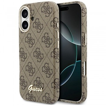 Guess - Kryt 4G Script MagSafe (GUHMP17S5P4FWMSW) - iPhone 17 - Hnědá