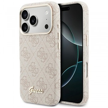 Guess - Kryt 4G Script MagSafe (GUHMP17L5P4FWMSP) - iPhone 17 Pro - Růžová