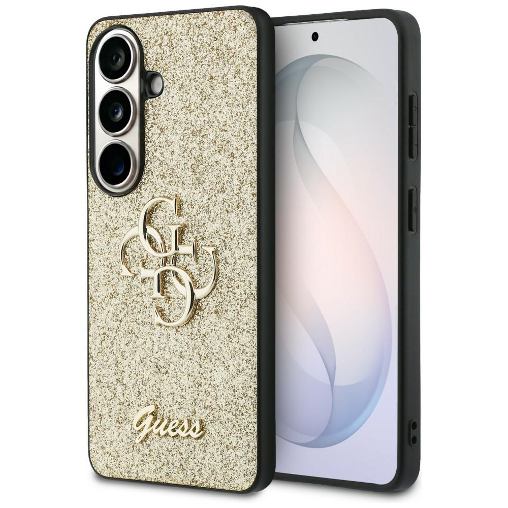 Levně Guess - Pevný kryt Fixed Glitter Big 4G Metal Logo (GUHCS26SHG4SGD) - Samsung Galaxy S26 - Zlatá