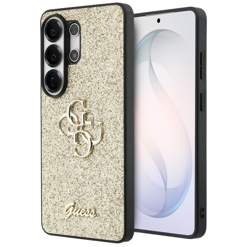 Levně Guess - Pevný kryt Fixed Glitter Big 4G Metal Logo (GUHCS26LHG4SGD) - Samsung Galaxy S26 Ultra - Zlatá