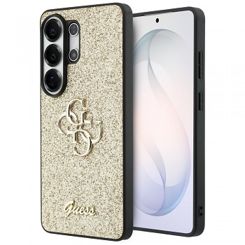 Guess - Pevný kryt Fixed Glitter Big 4G Metal Logo (GUHCS26LHG4SGD) - Samsung Galaxy S26 Ultra - Zlatá