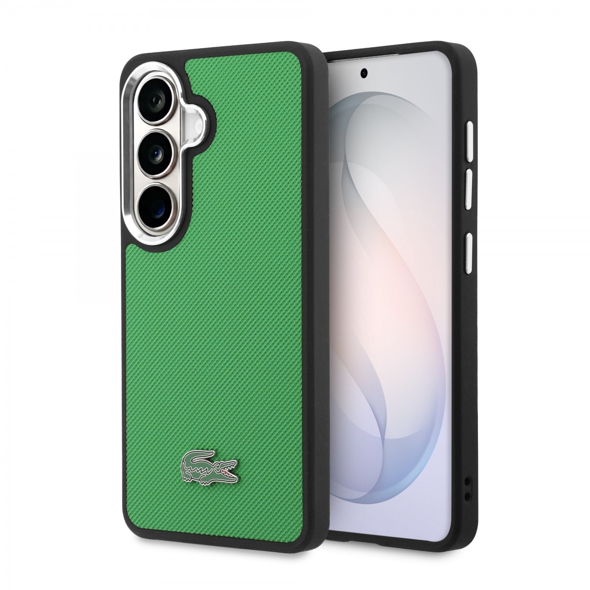 Levně Zadní kryt Lacoste Petit Pique Metal Logo Magnetic pro Samsung Galaxy S26 Estragon zelený