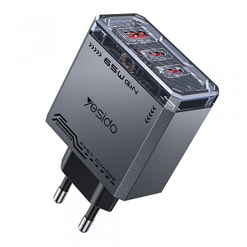 Yesido - Síťová nabíječka (YC101) - GaN, 65W - černá