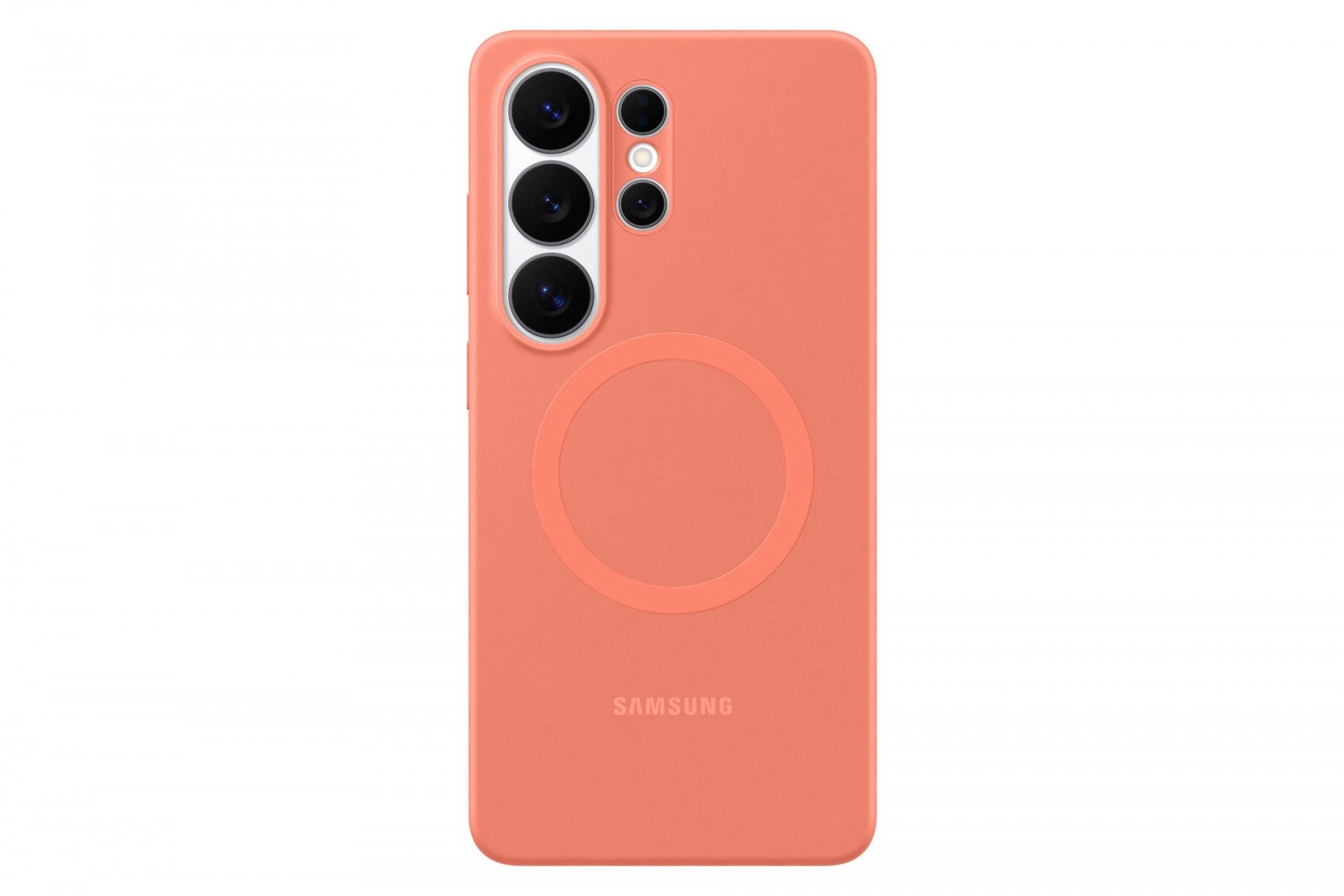 Levně Silikonový magnetický kryt EF-ES948COE Samsung pro Galaxy S26 Ultra Coral Red